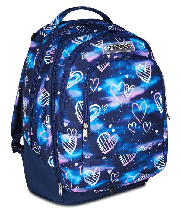 Trolley Jack Seven 3 Ruote Detach Gloomy Heart – Zaino e Trolley 3 in 1 - Quiscuola.it – Zaini, Astucci e Diari Scuola