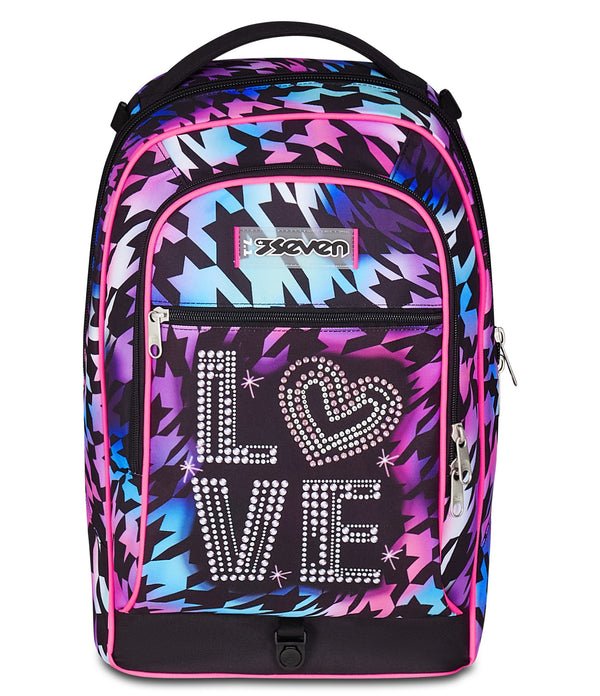 Trolley Seven Jack 3WD Glow Love – Zaino e Trolley 3 in 1 da 34 Lt - Quiscuola.it – Zaini, Astucci e Diari Scuola