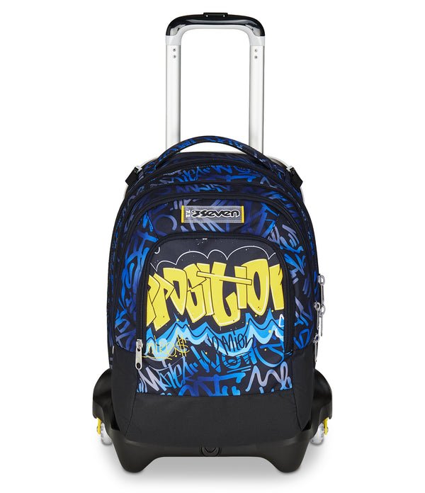 Trolley Seven Jack 3WD Hidden Spot Boy – Zaino Trolley 3 in 1 con Zainetto Staccabile - Quiscuola.it