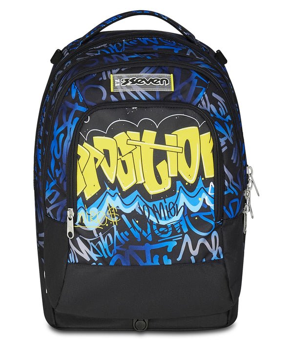 Trolley Seven Jack 3WD Hidden Spot Boy – Zaino Trolley 3 in 1 con Zainetto Staccabile - Quiscuola.it