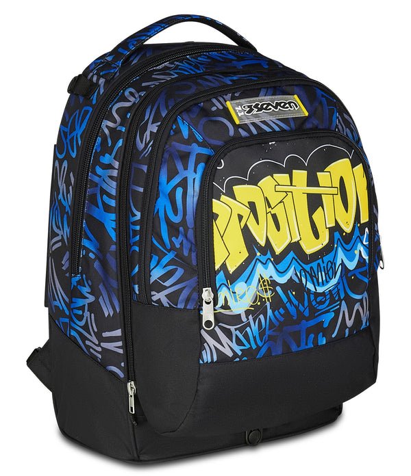 Trolley Seven Jack 3WD Hidden Spot Boy – Zaino Trolley 3 in 1 con Zainetto Staccabile - Quiscuola.it