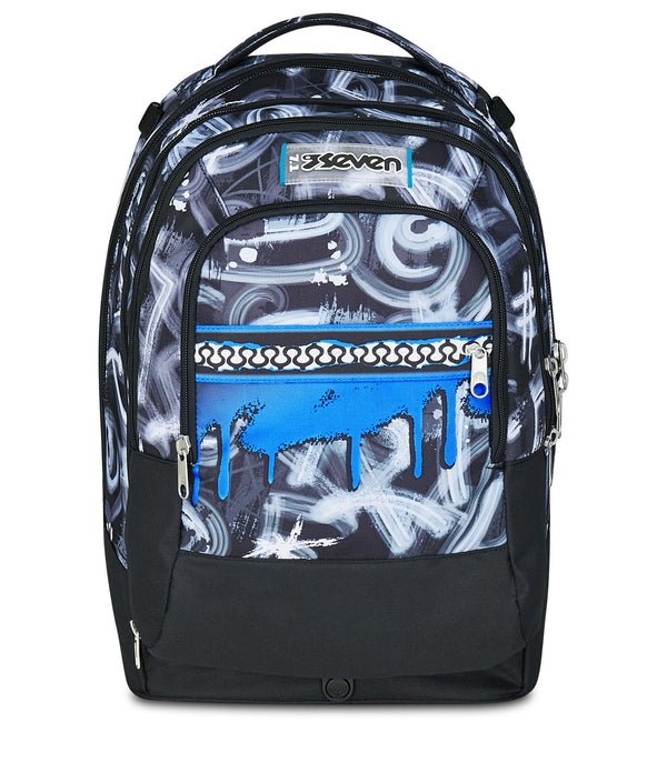 Trolley Seven Jack 3WD Quick Graffiti Boy – Zaino Trolley 3 in 1 con Zainetto Staccabile - Quiscuola.it