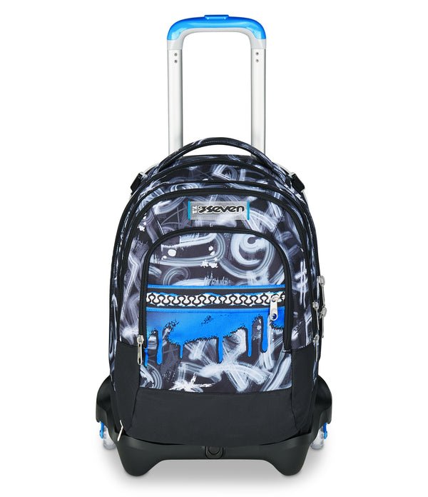 Trolley Seven Jack 3WD Quick Graffiti Boy – Zaino Trolley 3 in 1 con Zainetto Staccabile - Quiscuola.it