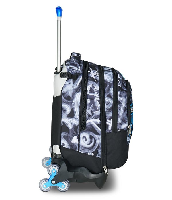 Trolley Seven Jack 3WD Quick Graffiti Boy – Zaino Trolley 3 in 1 con Zainetto Staccabile - Quiscuola.it