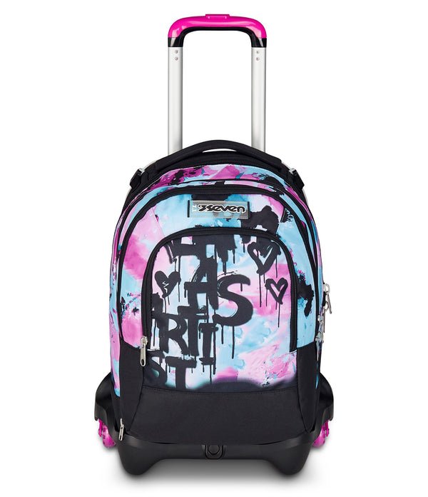 Trolley Seven Jack 3WD Quick Graffiti Girl – Zaino 3 in 1 con Ruote Laterali - Quiscuola.it – Zaini, Astucci e Diari Scuola