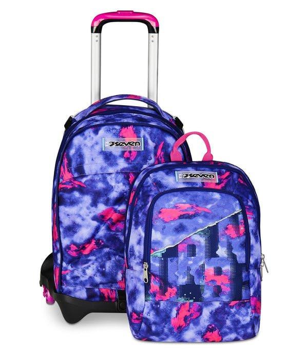 Trolley Seven Jack 3WD Shady Dye Girl – Zaino 3 in 1 con Ruote Laterali.