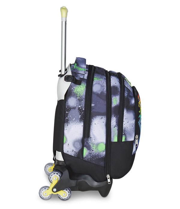 Trolley Seven Jack 3WD Sprint Paint Boy – Zaino 3 in 1 con Carrello e Zainetto Staccabile - Quiscuola.it
