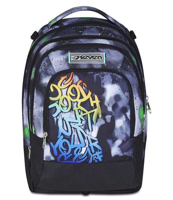 Trolley Seven Jack 3WD Sprint Paint Boy – Zaino 3 in 1 con Carrello e Zainetto Staccabile - Quiscuola.it