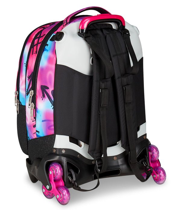 Trolley Seven Jack 3WD Sprint Paint Girl – Zaino Trolley 3 in 1 con Ruote Laterali - Quiscuola.it