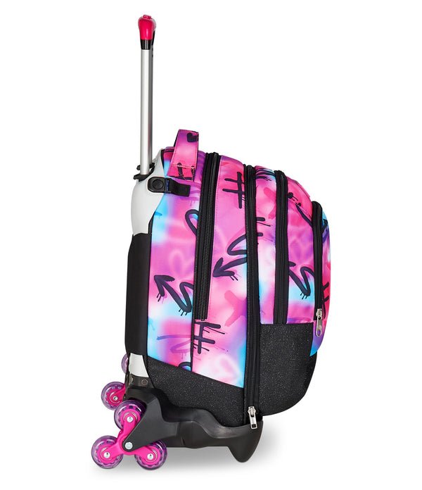Trolley Seven Jack 3WD Sprint Paint Girl – Zaino Trolley 3 in 1 con Ruote Laterali - Quiscuola.it