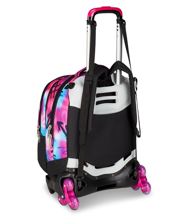 Trolley Seven Jack 3WD Sprint Paint Girl – Zaino Trolley 3 in 1 con Ruote Laterali - Quiscuola.it
