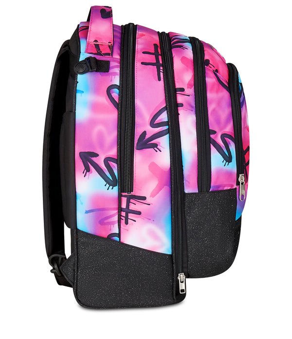 Trolley Seven Jack 3WD Sprint Paint Girl – Zaino Trolley 3 in 1 con Ruote Laterali - Quiscuola.it