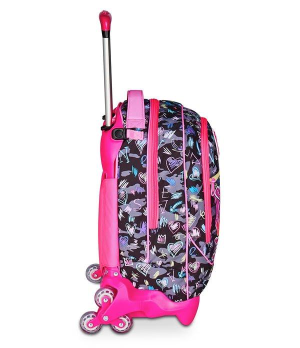 Trolley SJ Jack 3WD Game LED Girl – Zaino e Trolley con Luce da 33 Lt.