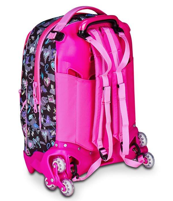 Trolley SJ Jack 3WD Game LED Girl – Zaino e Trolley con Luce da 33 Lt.