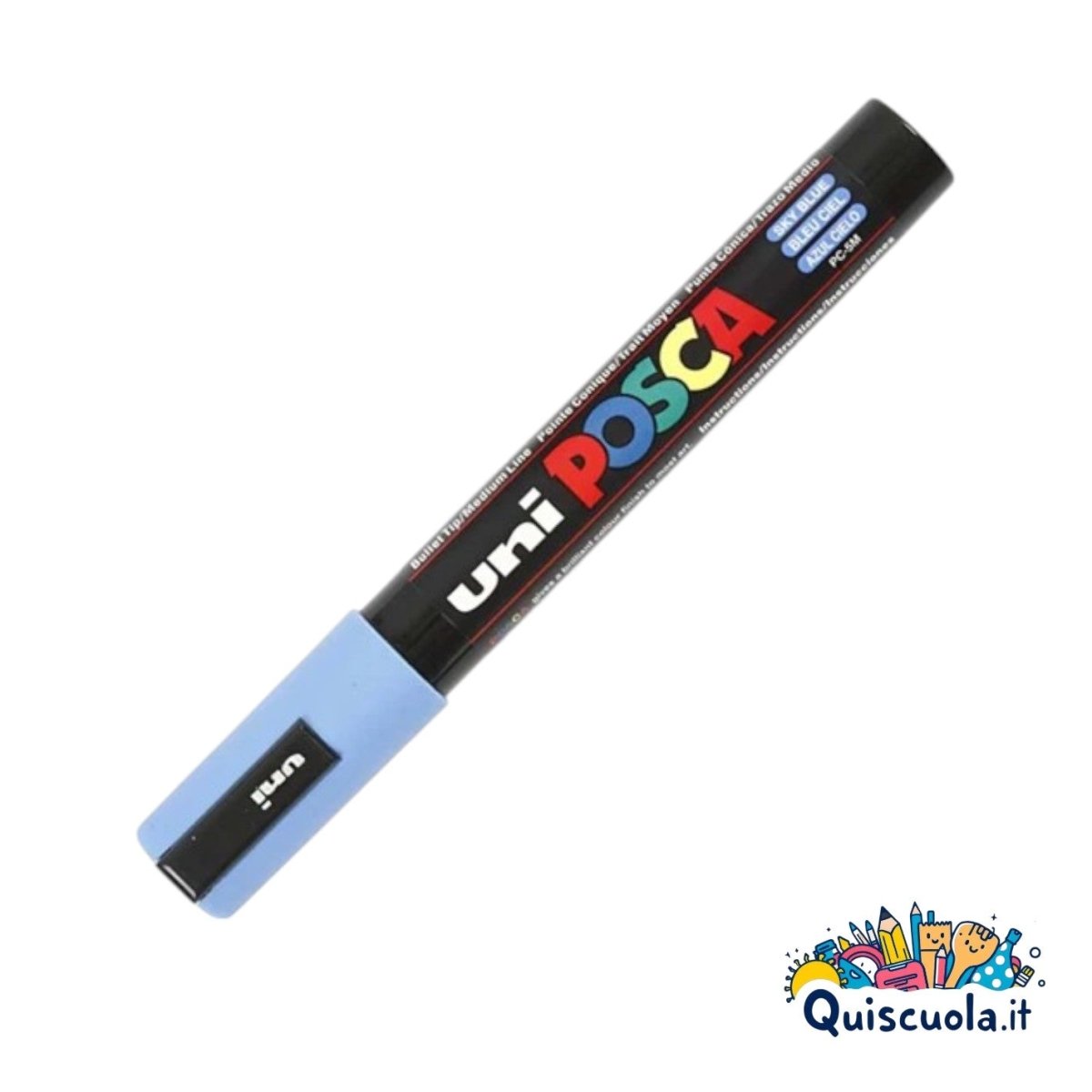 Uniposca PC - 5M – Pennarello a Vernice Acrilica, Punta 1,8 - 2,5 mm - Quiscuola