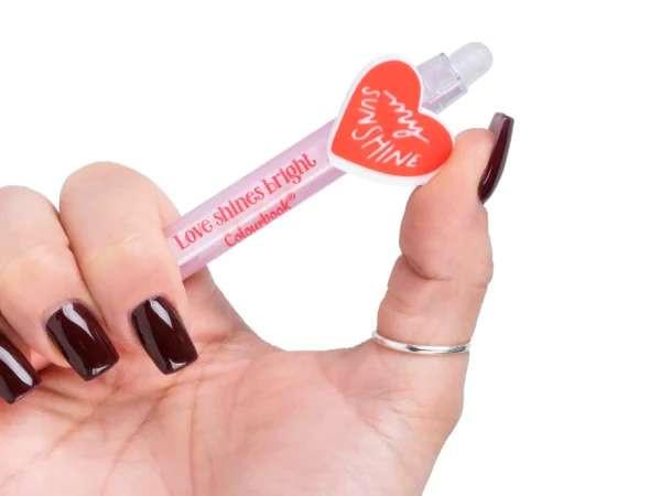 Penna Gel Cancellabile Love Pen Colourbook.