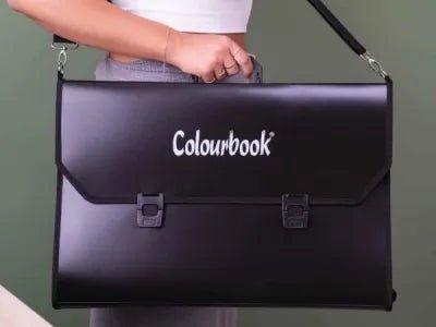 Valigetta PPL Portadisegni con Tracolla 35x50 cm o 26x39 – Nero, Colourbook - Quiscuola