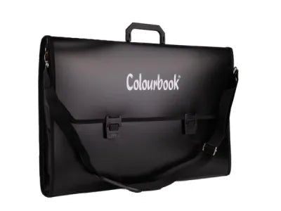 Valigetta PPL Portadisegni con Tracolla 35x50 cm o 26x39 – Nero, Colourbook - Quiscuola