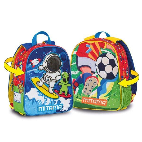 Zainetto Spinny Asilo Reversibile – Colori e Fantasia Doppia - Quiscuola.it – Zaini, Astucci e Diari Scuola