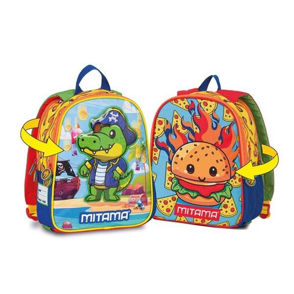 Zainetto Spinny Asilo Reversibile – Colori e Fantasia Doppia - Quiscuola.it – Zaini, Astucci e Diari Scuola