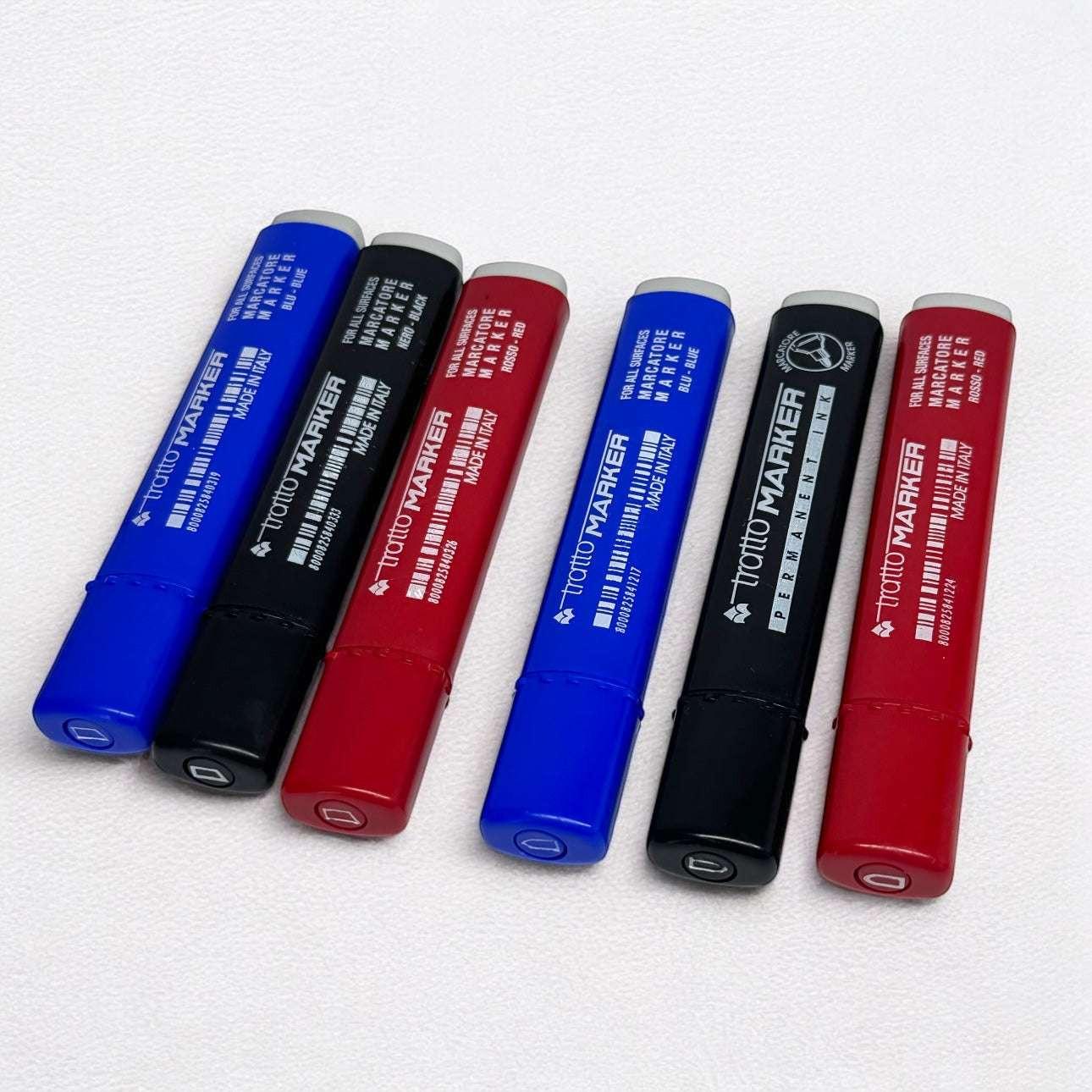 Pennarelli Indelebili Tratto Marker – Punta Tonda o Scalpello.