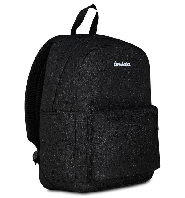 Zaino Carlson Shine Glitterato Nero 24L in Poliestere Riciclato.