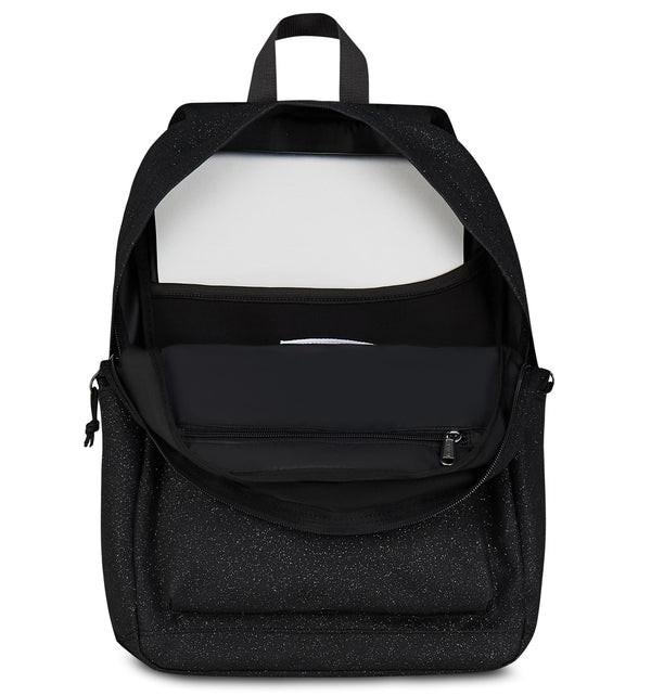 Zaino Carlson Shine Glitterato Nero 24L in Poliestere Riciclato.
