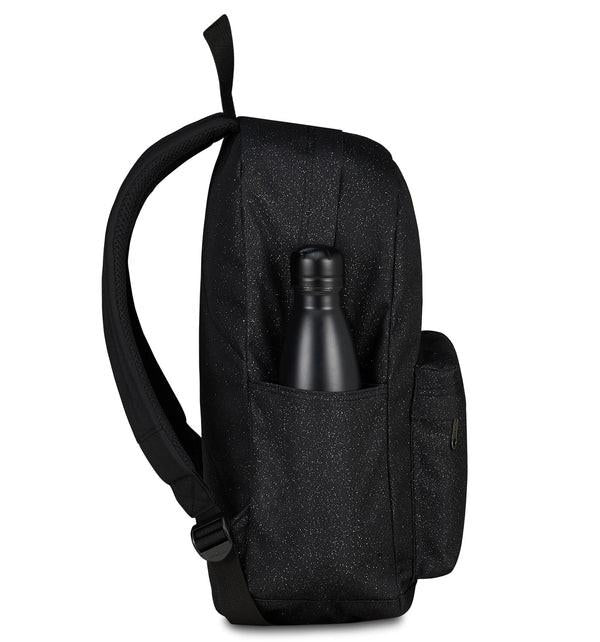 Zaino Carlson Shine Glitterato Nero 24L in Poliestere Riciclato.