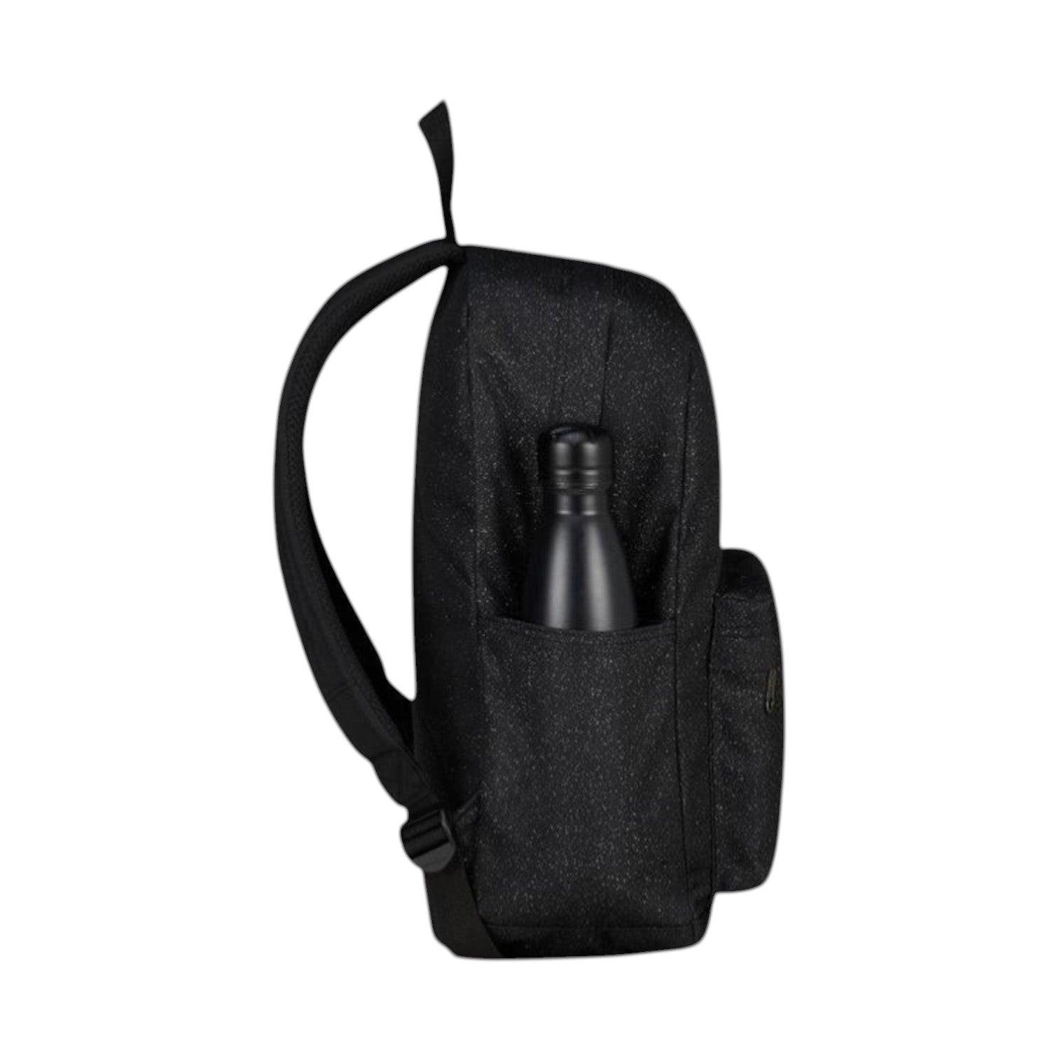 Zaino Carlson Shine Glitterato Nero 24L in Poliestere Riciclato.