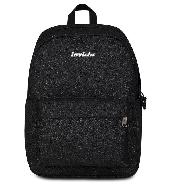 Zaino Carlson Shine Glitterato Nero 24L in Poliestere Riciclato.