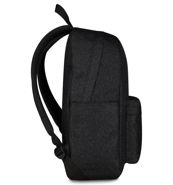 Zaino Carlson Shine Glitterato Nero 24L in Poliestere Riciclato.