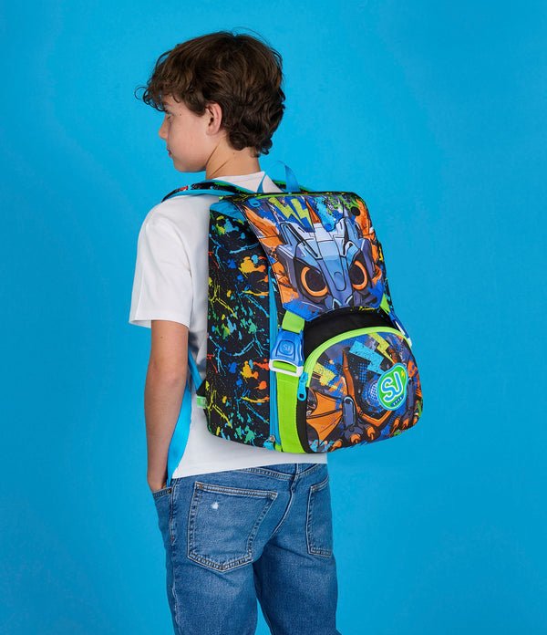 Zaino Estensibile Big LED LOOK SJ Gang con Occhi Luminosi - Quiscuola.it – Zaini, Astucci e Diari Scuola