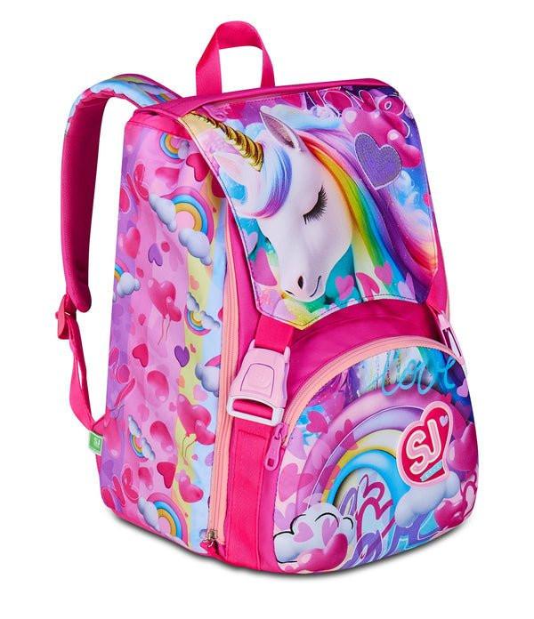 Zaino Estensibile SJ Gang Flyunicorn Girl con Ali Iridescenti.