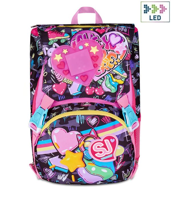Zaino Estensibile SJ Gang Big Game LED Girl – Con Luce Ricaricabile - Quiscuola.it – Zaini, Astucci e Diari Scuola