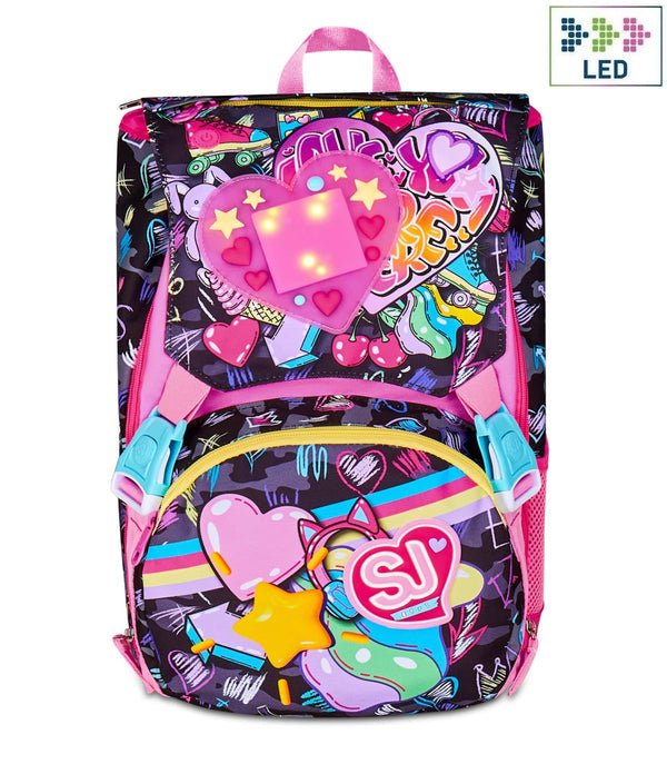 Zaino Estensibile SJ Gang Big Game LED Girl – Con Luce Ricaricabile - Quiscuola.it – Zaini, Astucci e Diari Scuola