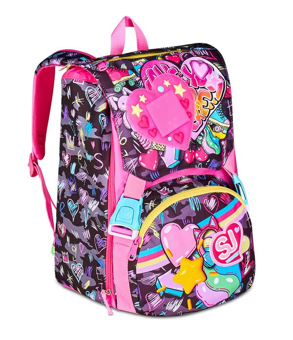 Zaino Estensibile SJ Gang Big Game LED Girl – Con Luce Ricaricabile - Quiscuola.it – Zaini, Astucci e Diari Scuola