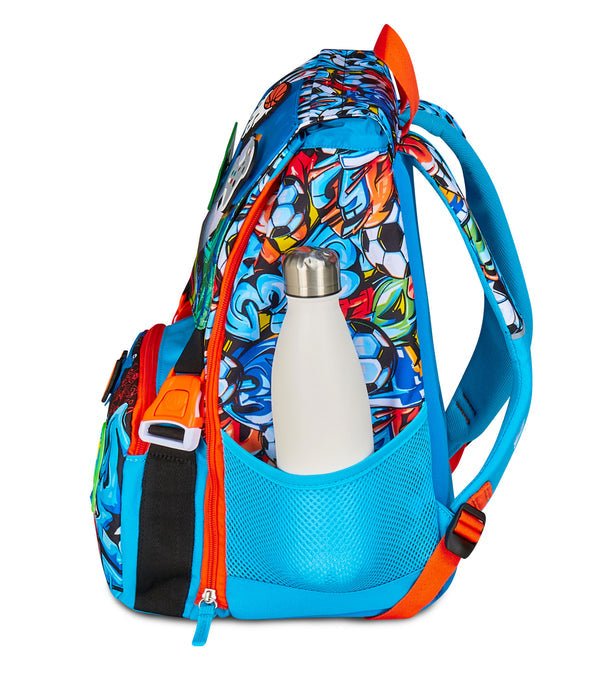 Zaino Estensibile SJ Gang Big Tinypatch Boy – Con Pins Personalizzabili - Quiscuola.it – Zaini, Astucci e Diari Scuola