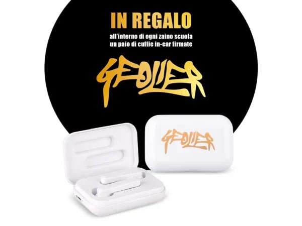 Zaino Graffiti Geolier Colourbook con Cuffie Bluetooth Omaggio - Quiscuola.it – Zaini, Astucci e Diari Scuola