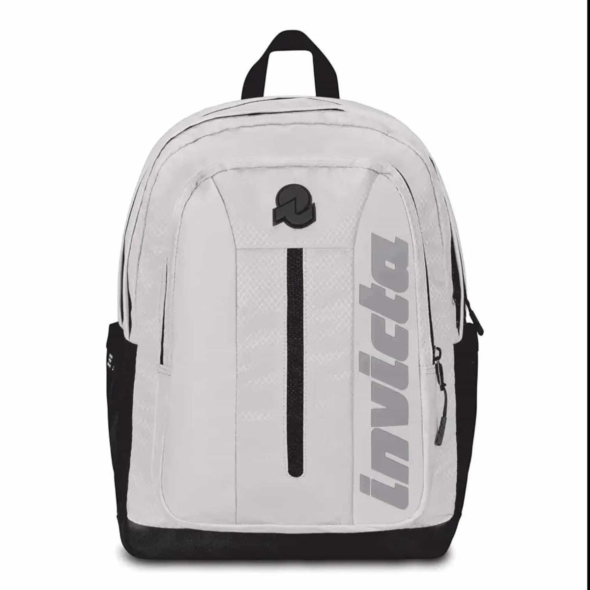 Zaino Invicta Jelek UP LED Bianco – Capienza 39.5L, Poliestere Riciclato e LED Frontale Rimovibile.