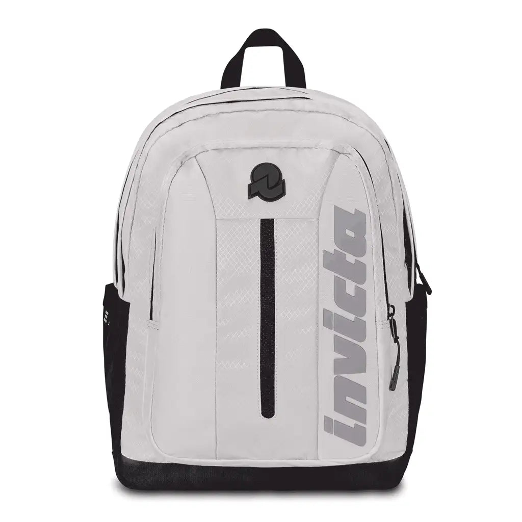 Zaino Invicta Jelek UP LED Bianco – Capienza 39.5L, Poliestere Riciclato e LED Frontale Rimovibile - Quiscuola