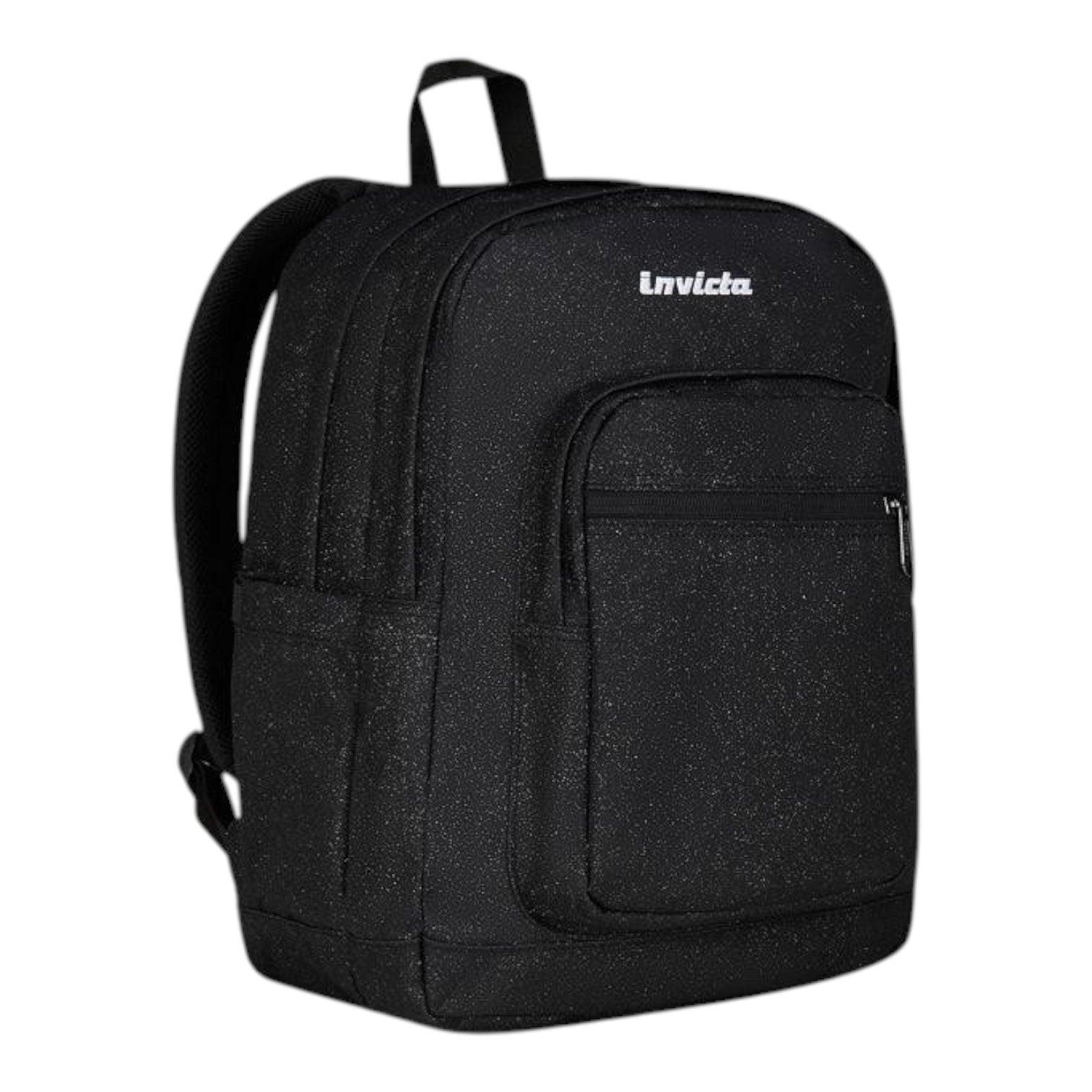 Zaino Jelek Nero Shine Glitter 34L in Poliestere Riciclato.