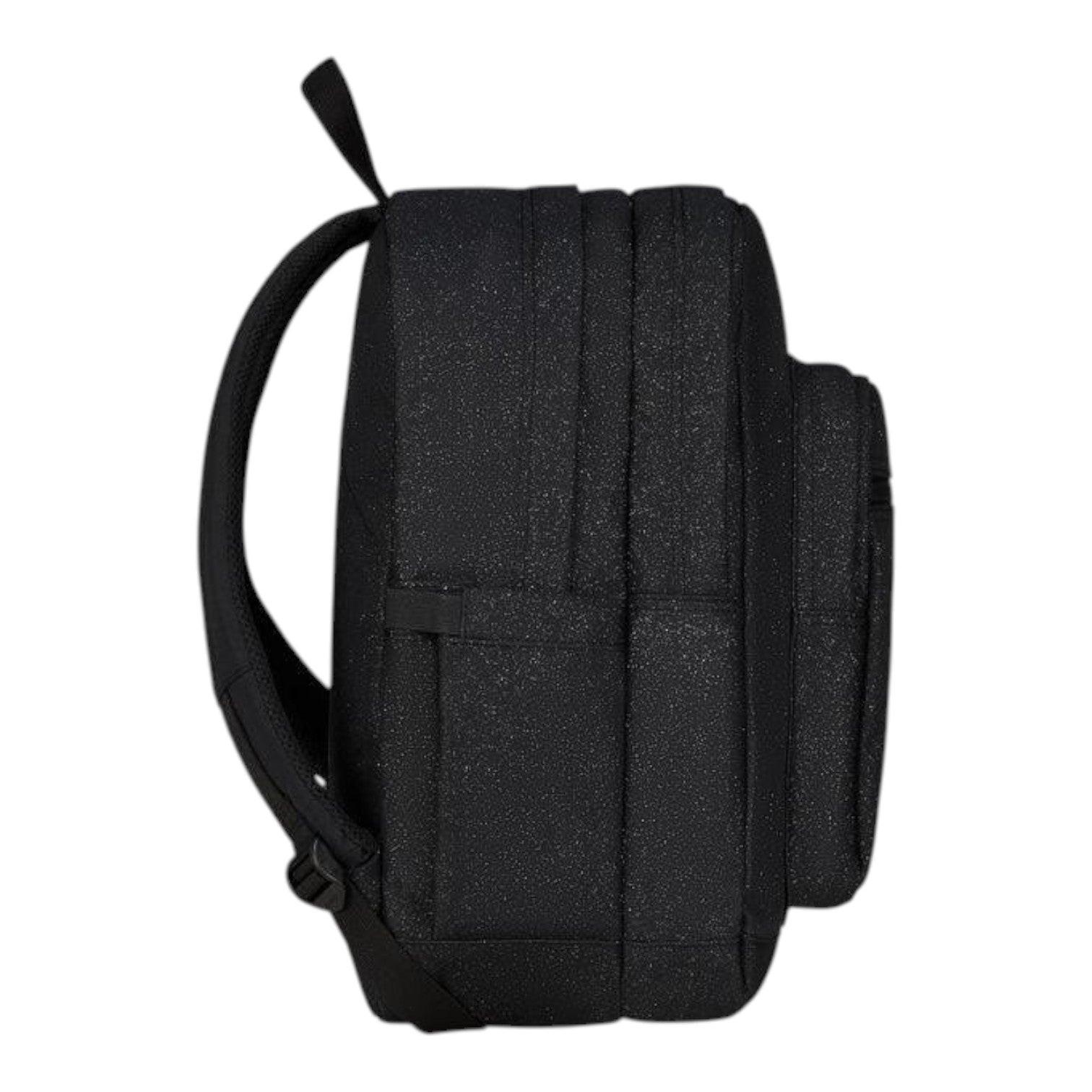 Zaino Jelek Nero Shine Glitter 34L in Poliestere Riciclato.