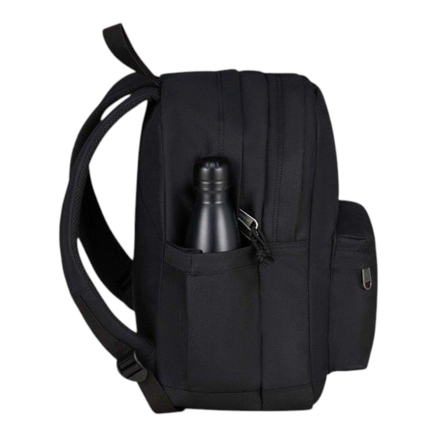 Zaino Invicta LAB nero Plain 27L in Poliestere Riciclato.