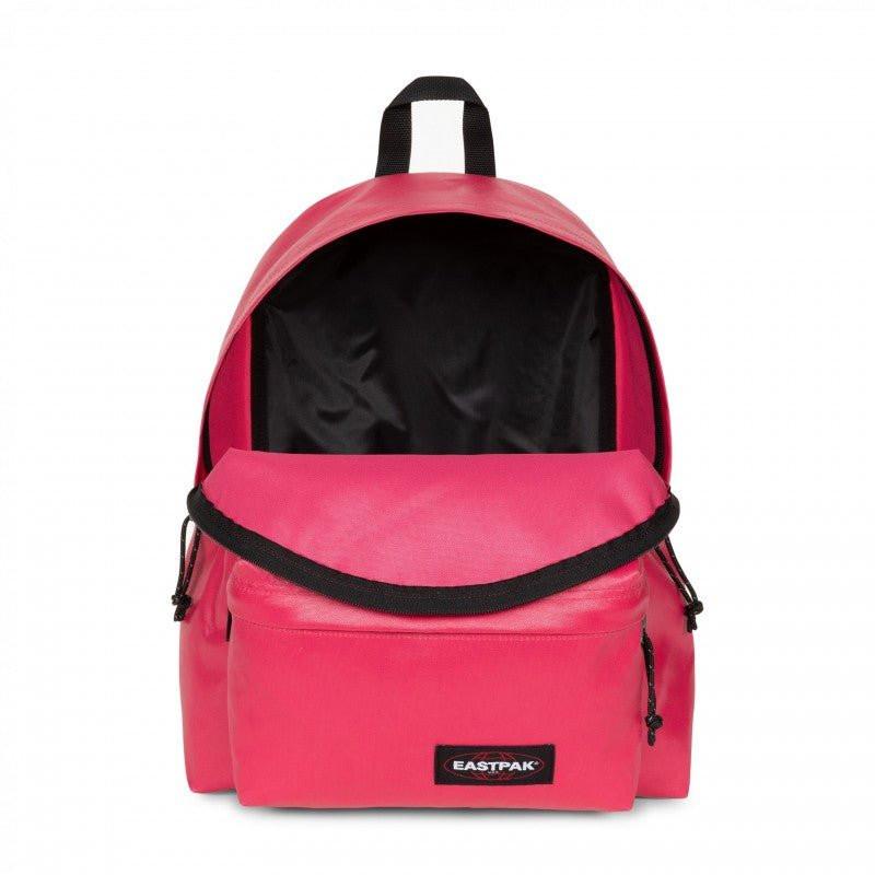 Zaino Eastpak Padded Pak’r Glossy Carmine – Effetto Laminato e Stile Brillante.