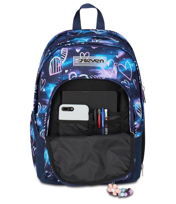 Zaino Seven Dual Detach Gloomy Heart – 2 in 1 con Porta PC e Organizer - Quiscuola.it – Zaini, Astucci e Diari Scuola