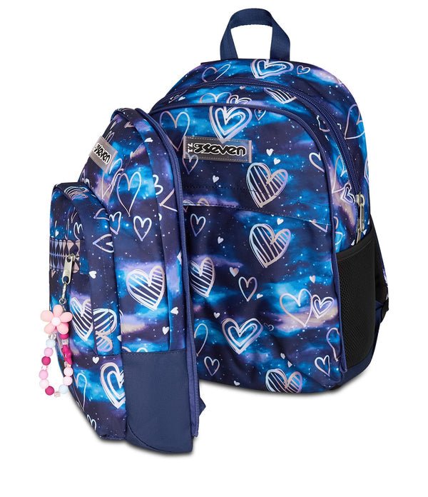 Zaino Seven Dual Detach Gloomy Heart – 2 in 1 con Porta PC e Organizer - Quiscuola.it – Zaini, Astucci e Diari Scuola