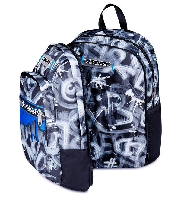 Zaino Seven Dual Detach Quick Graffiti Boy – Zaino 2 in 1 con Porta PC - Quiscuola.it – Zaini, Astucci e Diari Scuola
