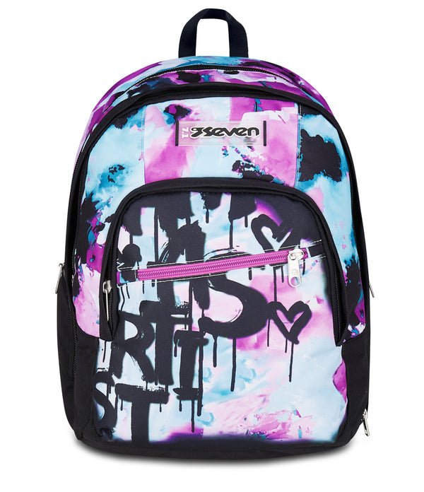 Zaino Seven Dual Detach Quick Graffiti Girl – 2 in 1 con Porta PC - Quiscuola.it – Zaini, Astucci e Diari Scuola