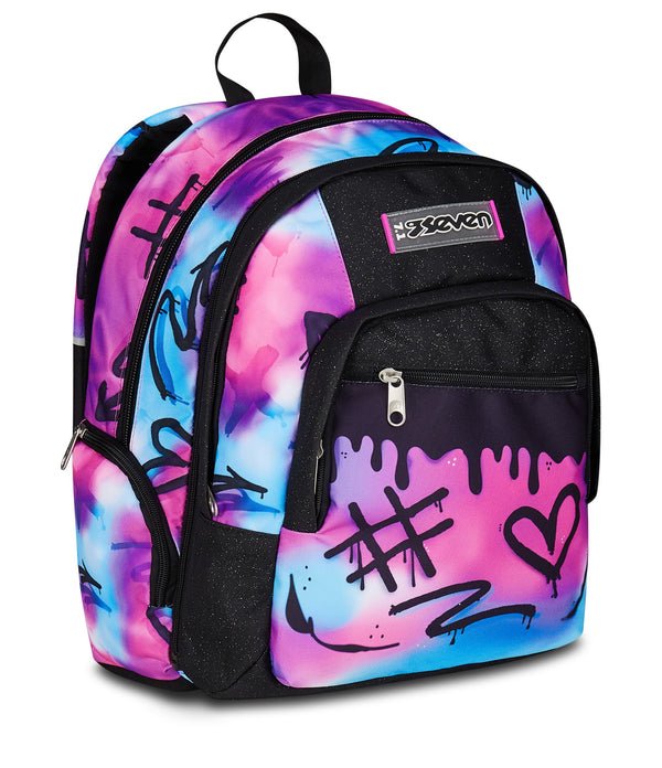 Zaino Seven Dual Detach Sprint Paint Girl – 2 in 1 con Zainetto Staccabile - Quiscuola.it – Zaini, Astucci e Diari Scuola