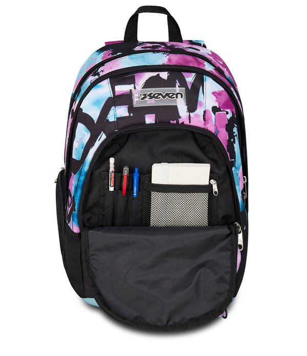 Zaino Seven Dual Quick Graffiti Girl – Fondo 3D, Porta PC e Organizer - Quiscuola.it – Zaini, Astucci e Diari Scuola